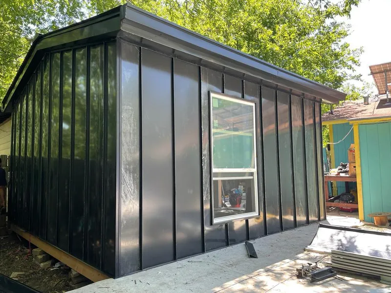 Black standing seam metal wall panels for Metal Roof Installation in Stroudsburg